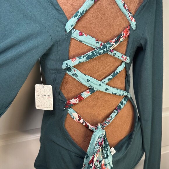 Intimately Free People Straps in the Back Bodysuit in Sea Moss XL - NEW - Picture 9 of 14